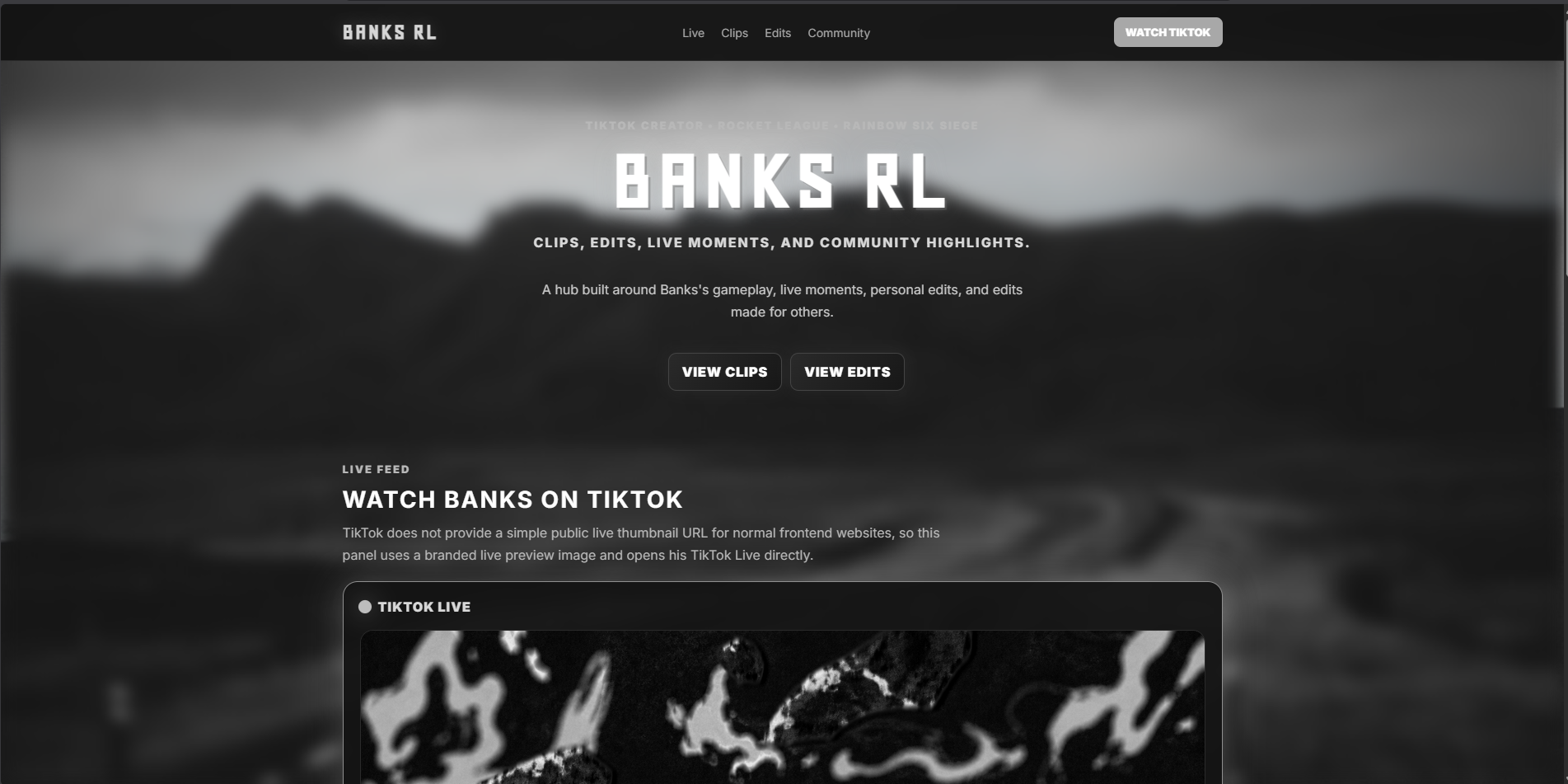 Screenshot of Content Creator's Portfolio project